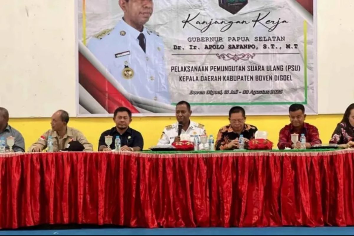 Gubernur Apolo Kawal Ketat Kesiapan PSU Pilkada Boven Digoel