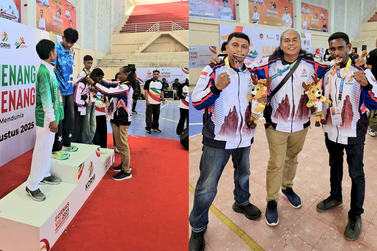 Petrus dan Salmon Harumkan Papua Selatan di Arena Tarung Bebas Nasional