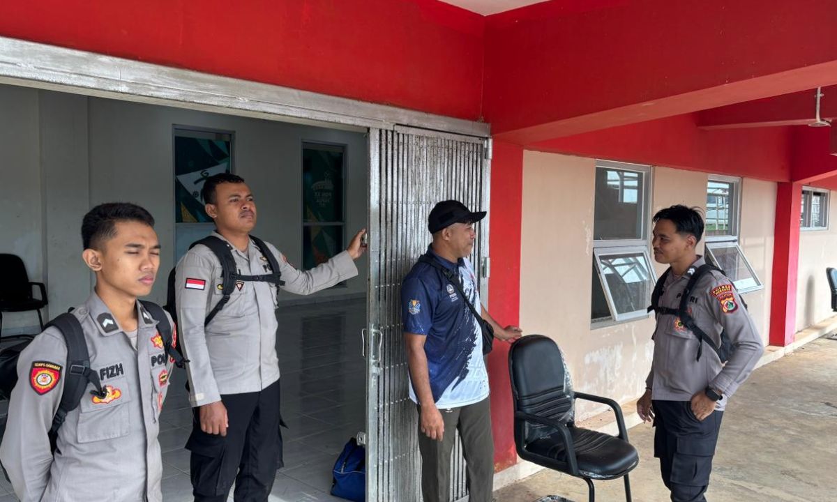Liga 4 Piala Gubernur Papua Selatan Berjalan Kondusif, Sat Samapta Polres Merauke Jamin Keamanan 