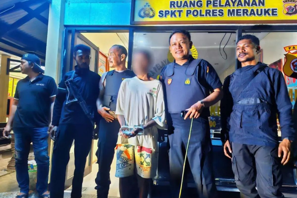 Patroli Dini Hari Polsek Merauke Kota Temukan Ganja, Satu Pemuda Diamankan
