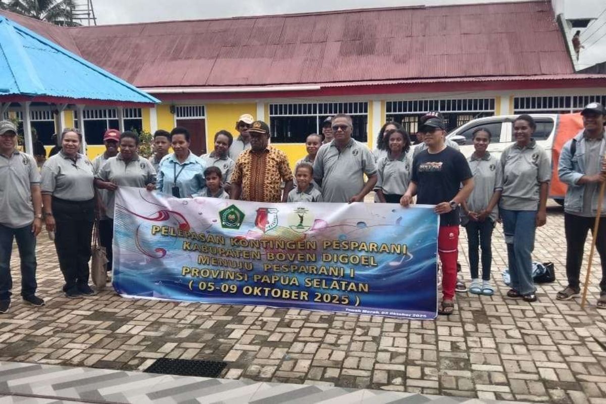 Pesparani Papua Selatan, Kontingen Boven Digoel Diharapkan Bawa Prestasi dan Persaudaraan