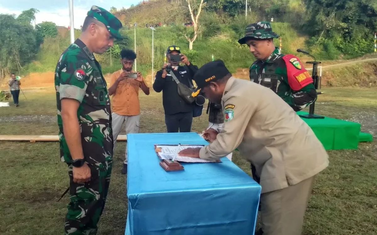 TNI Berhasil Tuntaskan TMMD di Waropko, Pemda Boven Digoel Beri Apresiasi
