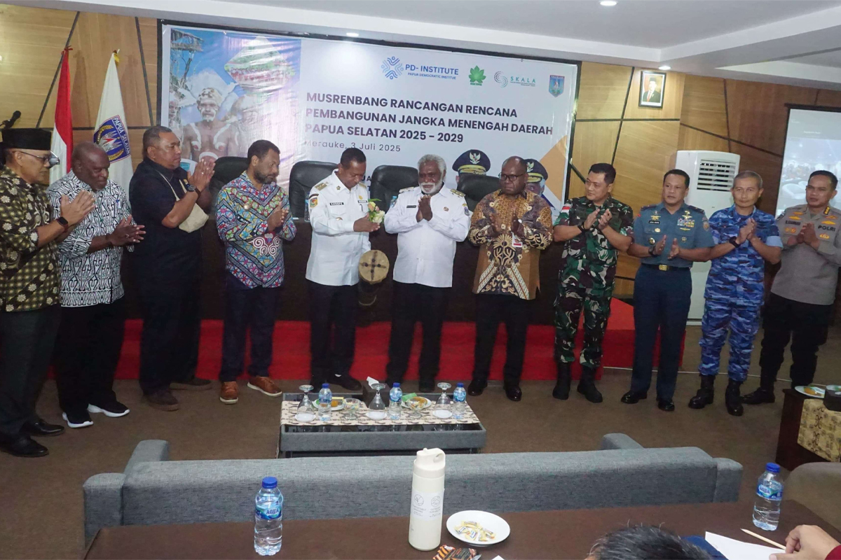 Anim Ti Waninggap Hadir di Musrenbang RPJMD Papua Selatan, TNI Tegaskan Komitmen Sinergi Pembangunan