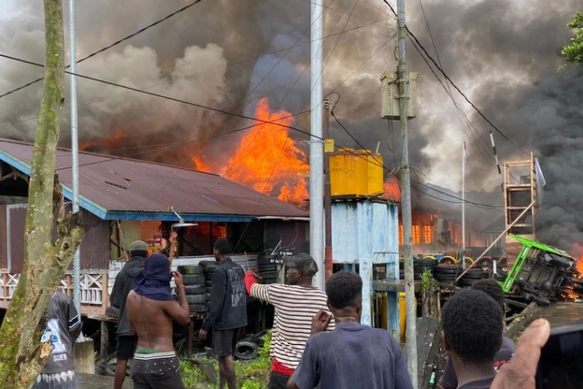 Pos Satgas TNI Rajawali di Papua Selatan Hangus Dibakar, Dipicu Konflik dengan Warga