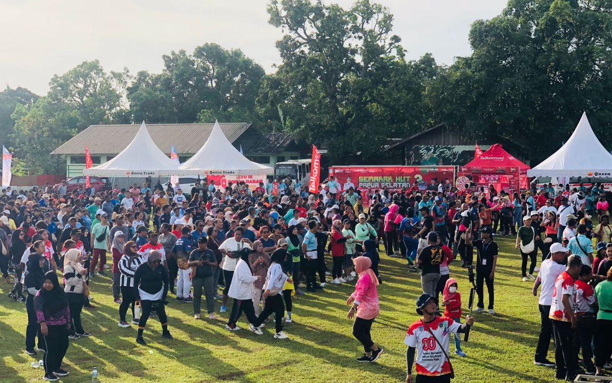 Jalan Sehat dan Senam Bersama Warnai Semangat HUT ke-3 Papua Selatan di Merauke
