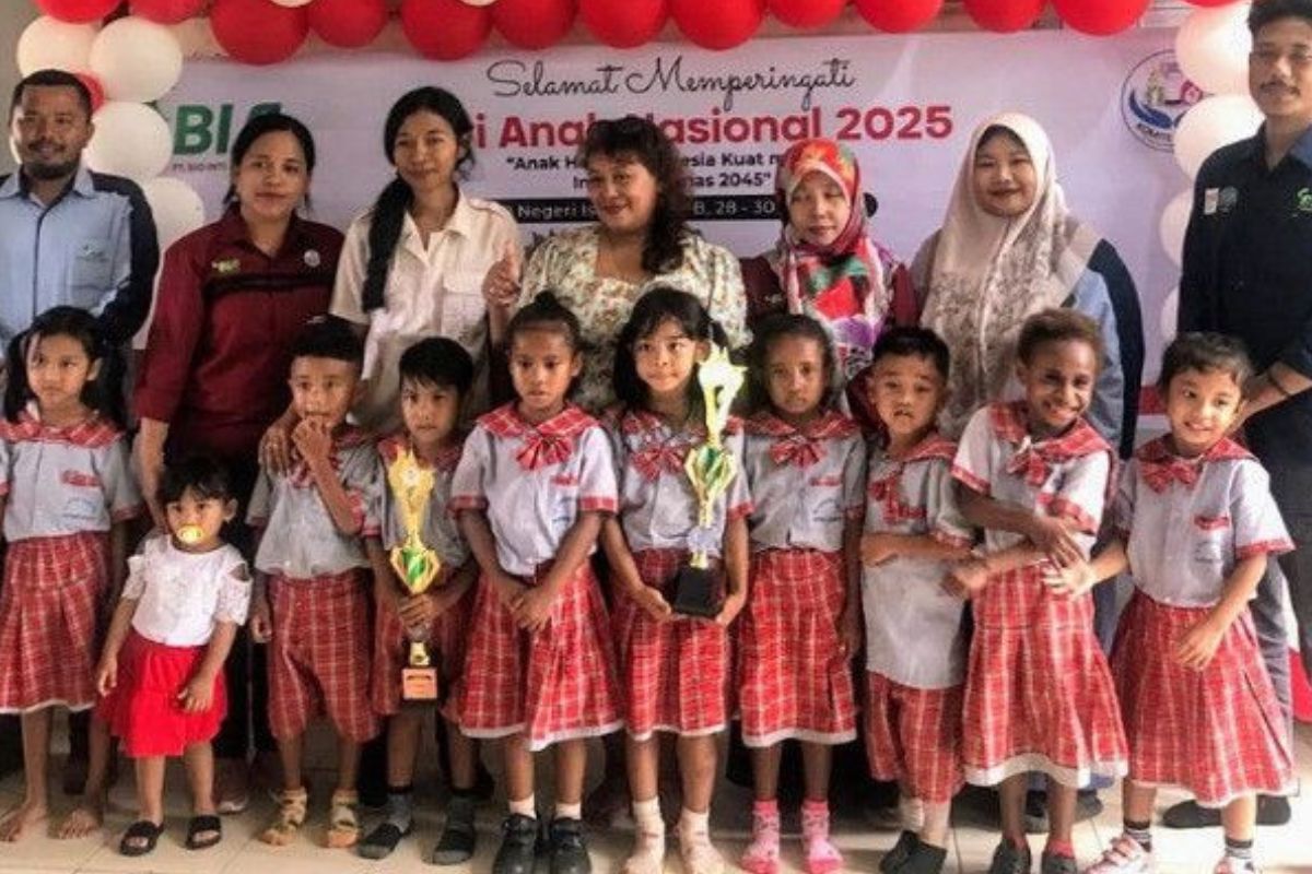 Semarak Hari Anak Nasional 2025 di Merauke, Anak Hebat Siap Sambut Indonesia Emas