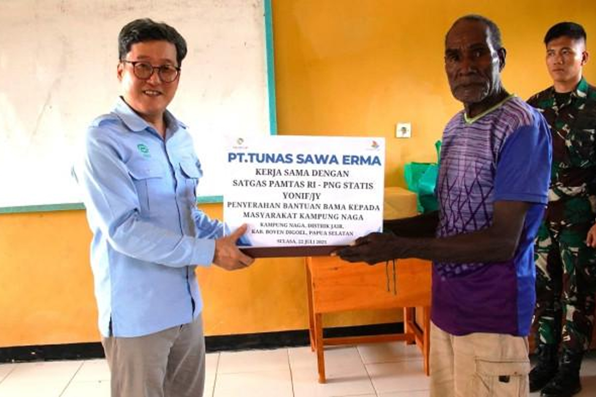 TSE Group Dukung Swasembada Lewat Temu Warga Merah Putih di Papua Selatan