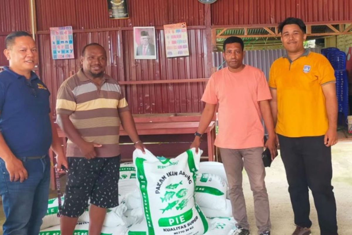 Pemerintah Papua Selatan Salurkan Pakan Ikan untuk Peternak OAP