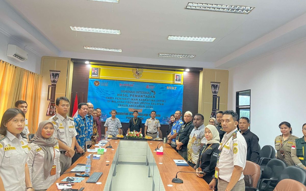 Papua Selatan Resmi Dinyatakan Bebas dari Hama dan Penyakit Ikan Karantina