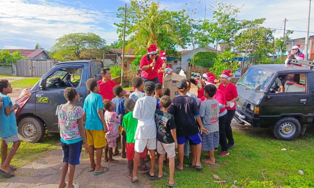 Natal Ceria Bersama PKK Papua Selatan, Anak-Anak OAP Rasakan Hangatnya Kasih