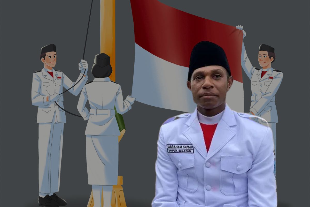 Pemuda Papua Selatan Abraham Sarau Tembus Paskibraka Nasional, Ini Perjalanan Hidupnya