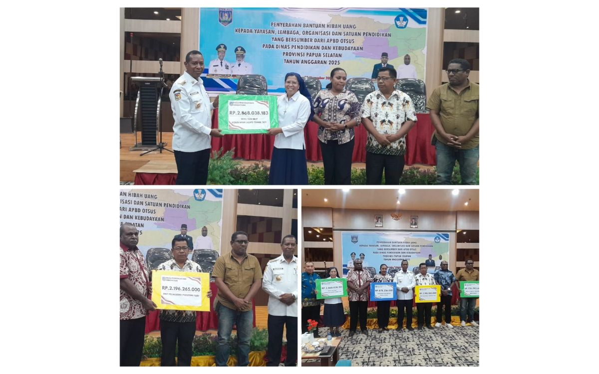 Dana Hibah Otsus 2025 Disalurkan: Gubernur Papua Selatan Tekankan Transparansi