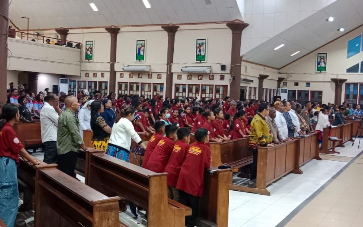 Harmoni Iman dan Keamanan Warnai Penutupan Pesparani Katolik di Merauke