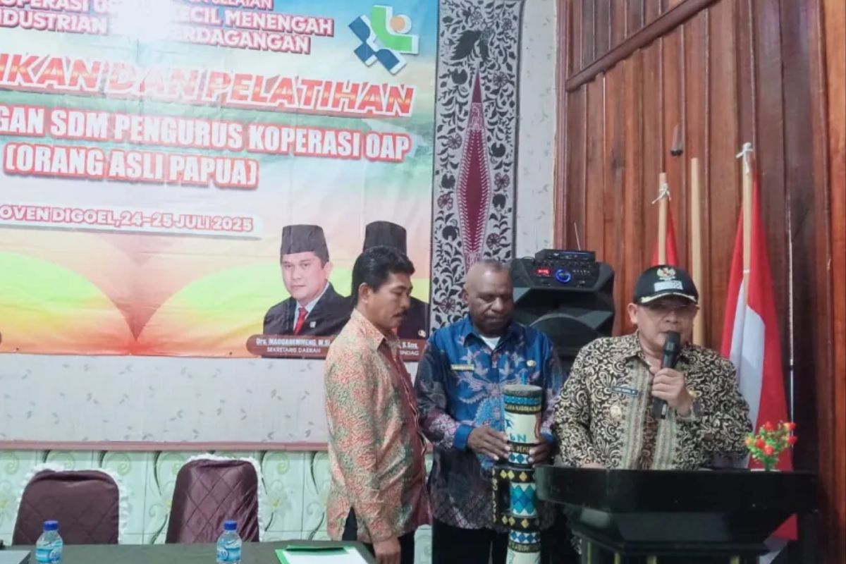 Pemprov Papua Selatan dan Pemda Boven Digoel Gelar Pelatihan SDM untuk Pengurus Koperasi