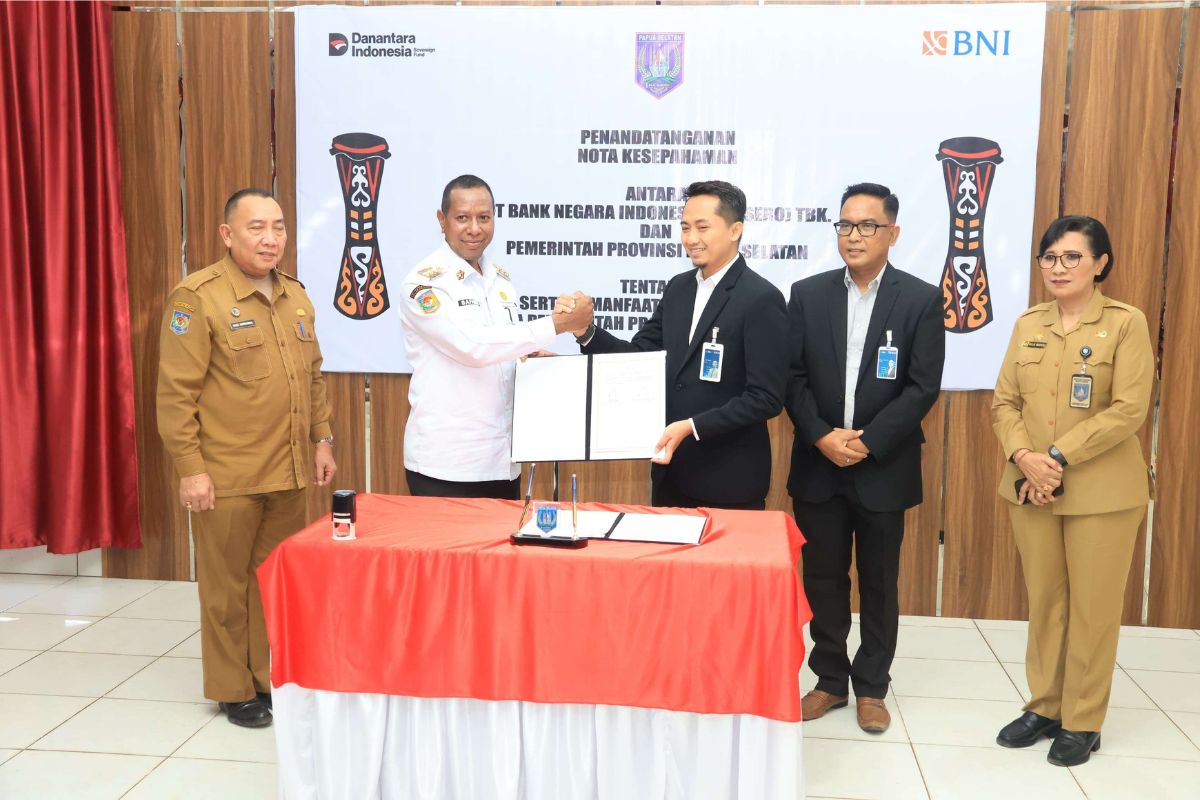 Pemprov Papua Selatan dan BNI Teken MoU Perkuat Layanan Publik Digital
