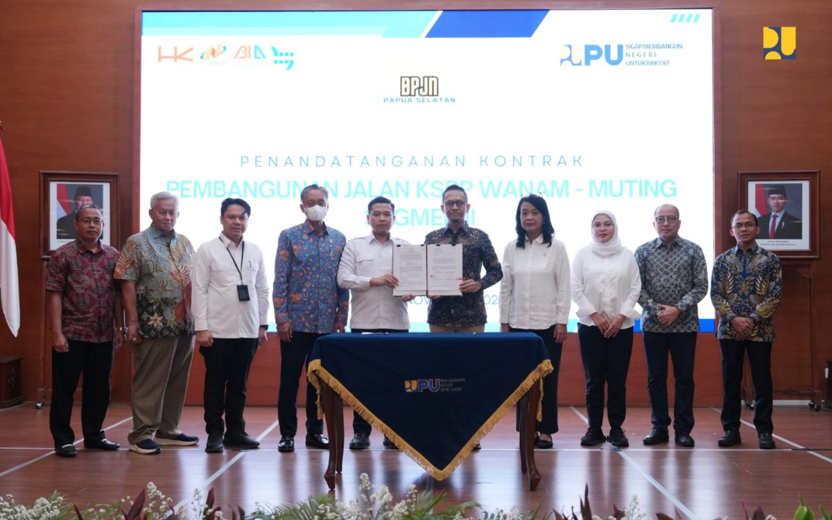 Kementerian Pekerjaan Umum Dorong Kemandirian Pangan Lewat Pembangunan Jalan di Papua Selatan