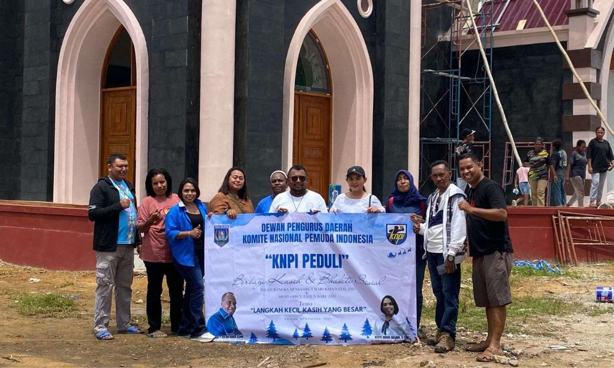 KNPI Papua Selatan Gelar KNPI Peduli 2025, Sentuh Gereja dan Asrama di Merauke