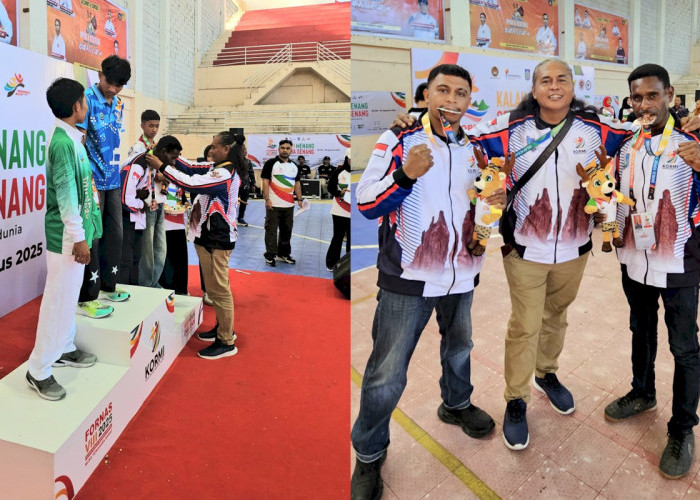 Petrus dan Salmon Harumkan Papua Selatan di Arena Tarung Bebas Nasional