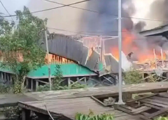 Pos Satgas Kewilayahan Yonif 123/Rajawali di Asmat Dibakar Warga
