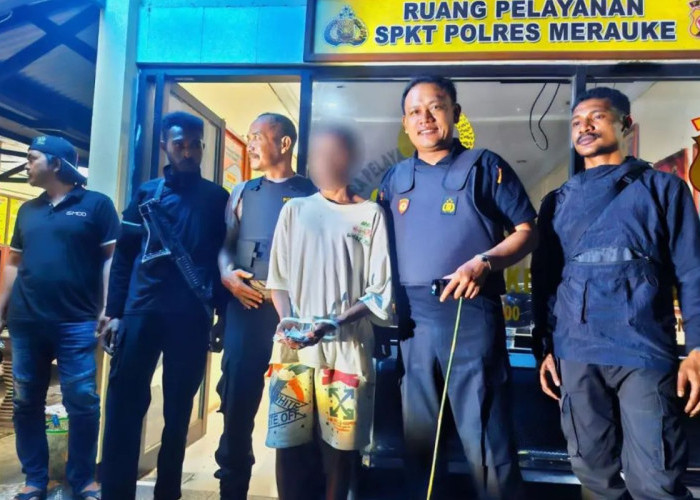 Patroli Dini Hari Polsek Merauke Kota Temukan Ganja, Satu Pemuda Diamankan