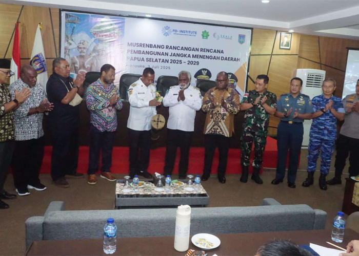 Anim Ti Waninggap Hadir di Musrenbang RPJMD Papua Selatan, TNI Tegaskan Komitmen Sinergi Pembangunan