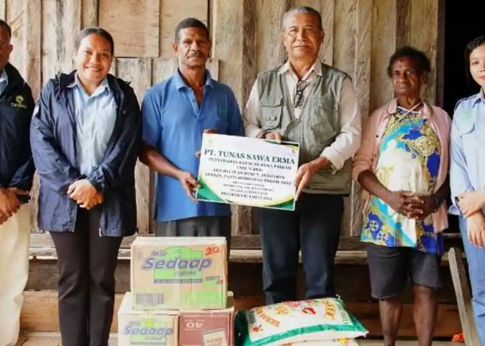 Wujud Kepedulian Paskah, TSE Group Salurkan Ratusan Paket Sembako di Boven Digoel dan Merauke