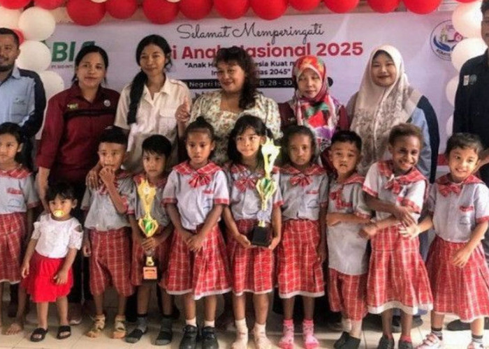 Semarak Hari Anak Nasional 2025 di Merauke, Anak Hebat Siap Sambut Indonesia Emas