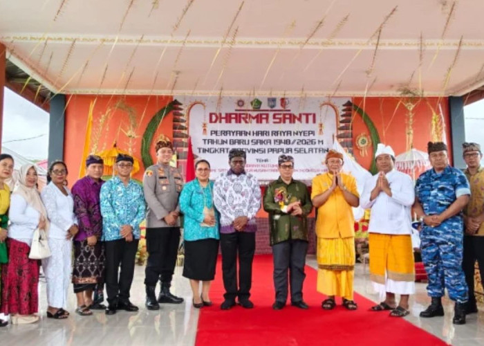 Rayakan Dharma Santi di Merauke, PHDI Papua Selatan Perkuat Sinergi Lewat Semangat 'Satu Bumi Satu Keluarga'