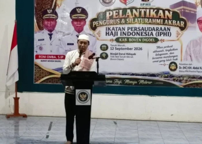 Perdana, PW IPHI Papua Selatan Lantik Pengurus IPHI Boven Digoel untuk Perkuat Organisasi