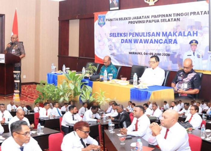 Gelar Seleksi Jabatan Tinggi Pratama Papua Selatan, Sekda Ferdinandus Kainakaimu Berburu Pemimpin Solutif