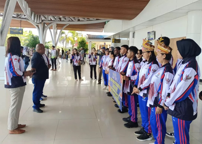 Dispropar Papua Selatan Lepas 38 Kontingen Menuju Fornas VIII NTB