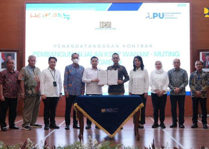 Kementerian Pekerjaan Umum Dorong Kemandirian Pangan Lewat Pembangunan Jalan di Papua Selatan