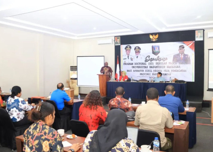 Sosialisasi Program Doktoral Unhas Digelar di Merauke, Sekda Papua Selatan Ajak ASN Tingkatkan Kapasitas