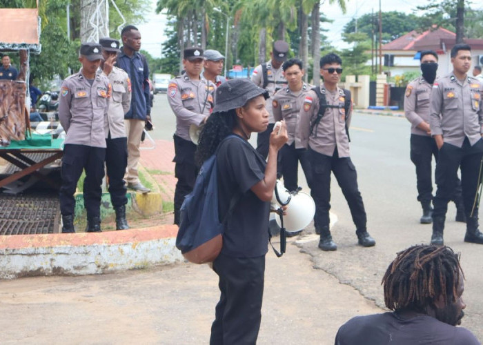 Pengamanan Aksi Damai Hari HAM Sedunia di Merauke Berjalan Tertib dan Kondusif