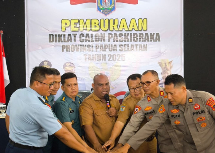 Polres Merauke Dukung Pembentukan Karakter Calon Paskibraka Papua Selatan