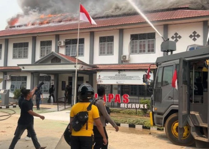 Kebakaran Lapas Merauke Dipicu Perselisihan Razia HP, 33 Napi Kabur Berhasil Ditangkap