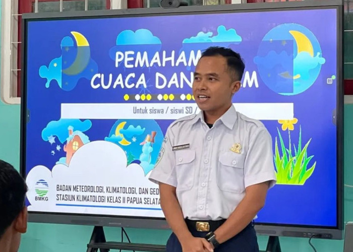 Mengenal Cuaca Sejak Dini: Siswa SMPN 8 Merauke Perdalam Literasi Iklim Bersama BMKG