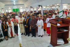 Misa Inkulturasi Awal 2026 di Tanah Merah Tuai Apresiasi Wakil Gubernur Papua Selatan